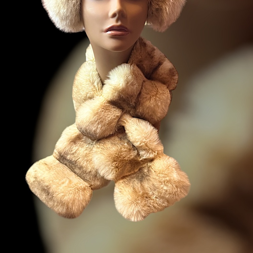 Adrienne Landau Faux Fur Pull Through Scarf